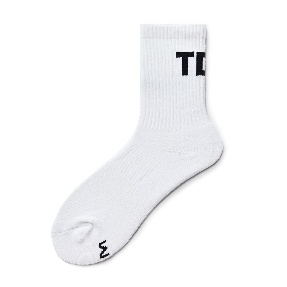 Sports and fitness socks with high top Terry bottom
