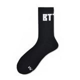 Sports and fitness socks with high top Terry bottom