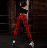Women Snake Printed Leggings Women Push Up Fitness Sweatpants