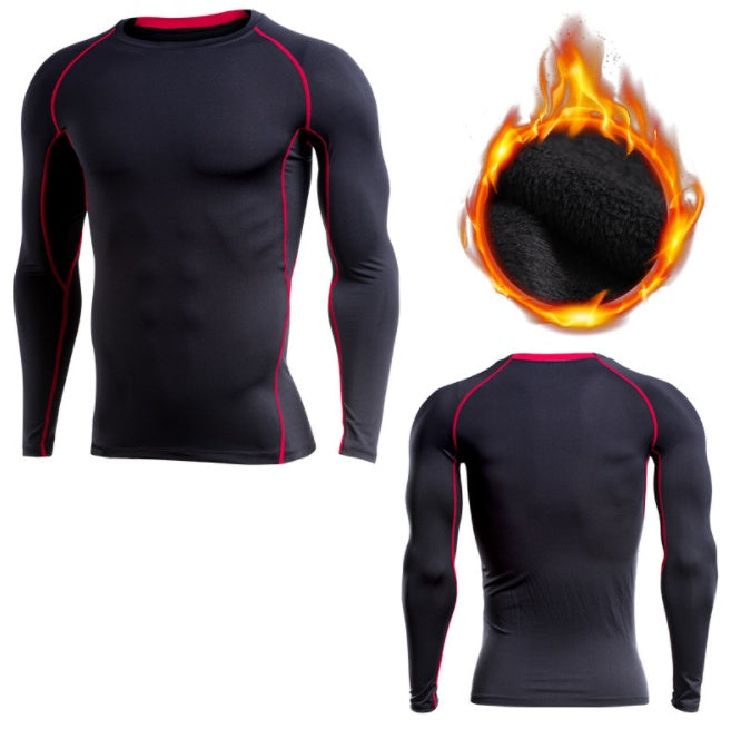 Tight Fit Men's Long Sleeve Workout Shirt