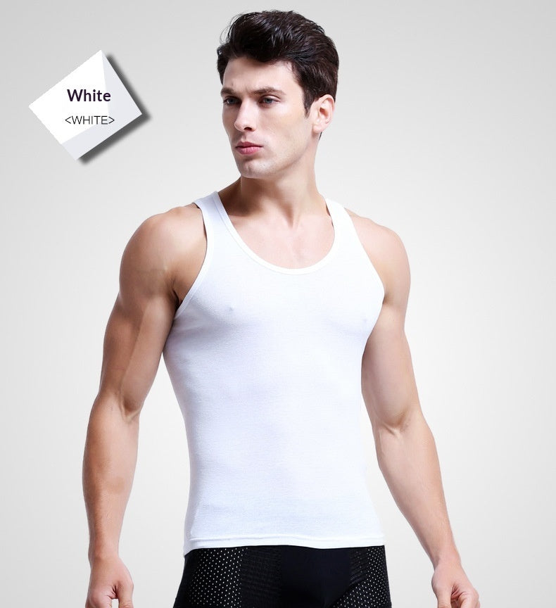 SpringSummer Cotton Mens Tank Top Fitness Ribbed