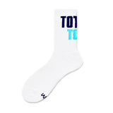 Sports and fitness socks with high top Terry bottom