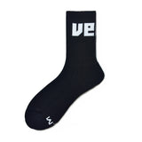 Sports and fitness socks with high top Terry bottom