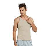 SpringSummer Cotton Mens Tank Top Fitness Ribbed