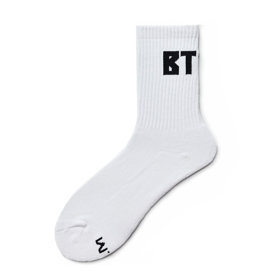 Sports and fitness socks with high top Terry bottom