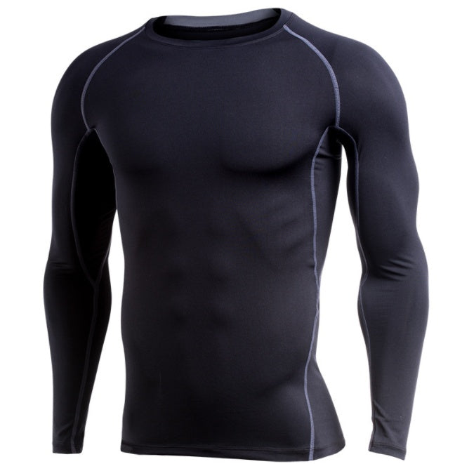 Tight Fit Men's Long Sleeve Workout Shirt