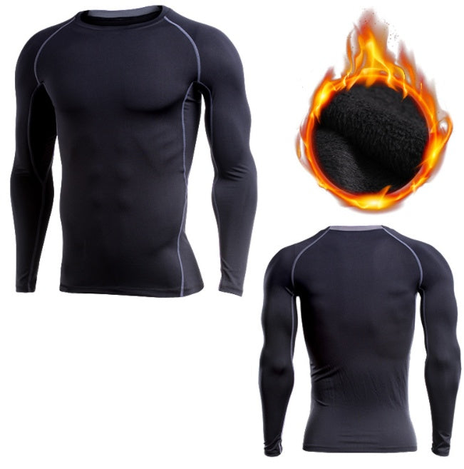 Tight Fit Men's Long Sleeve Workout Shirt