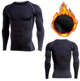 Tight Fit Men's Long Sleeve Workout Shirt