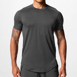 Mens Fitness Short-sleeve T-shirt Top