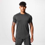 Mens Fitness Short-sleeve T-shirt Top