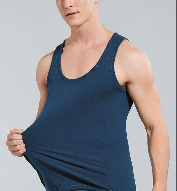 SpringSummer Cotton Mens Tank Top Fitness Ribbed