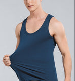 SpringSummer Cotton Mens Tank Top Fitness Ribbed